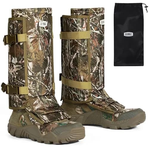 GearOZ Snake Gaiters Chaps, Durable Lower Legs Anti-Snake Bite Guards Camo | 16.9 × 9.8 × 3.1 inches (43 × 25 × 8 cm) thumbnail 1