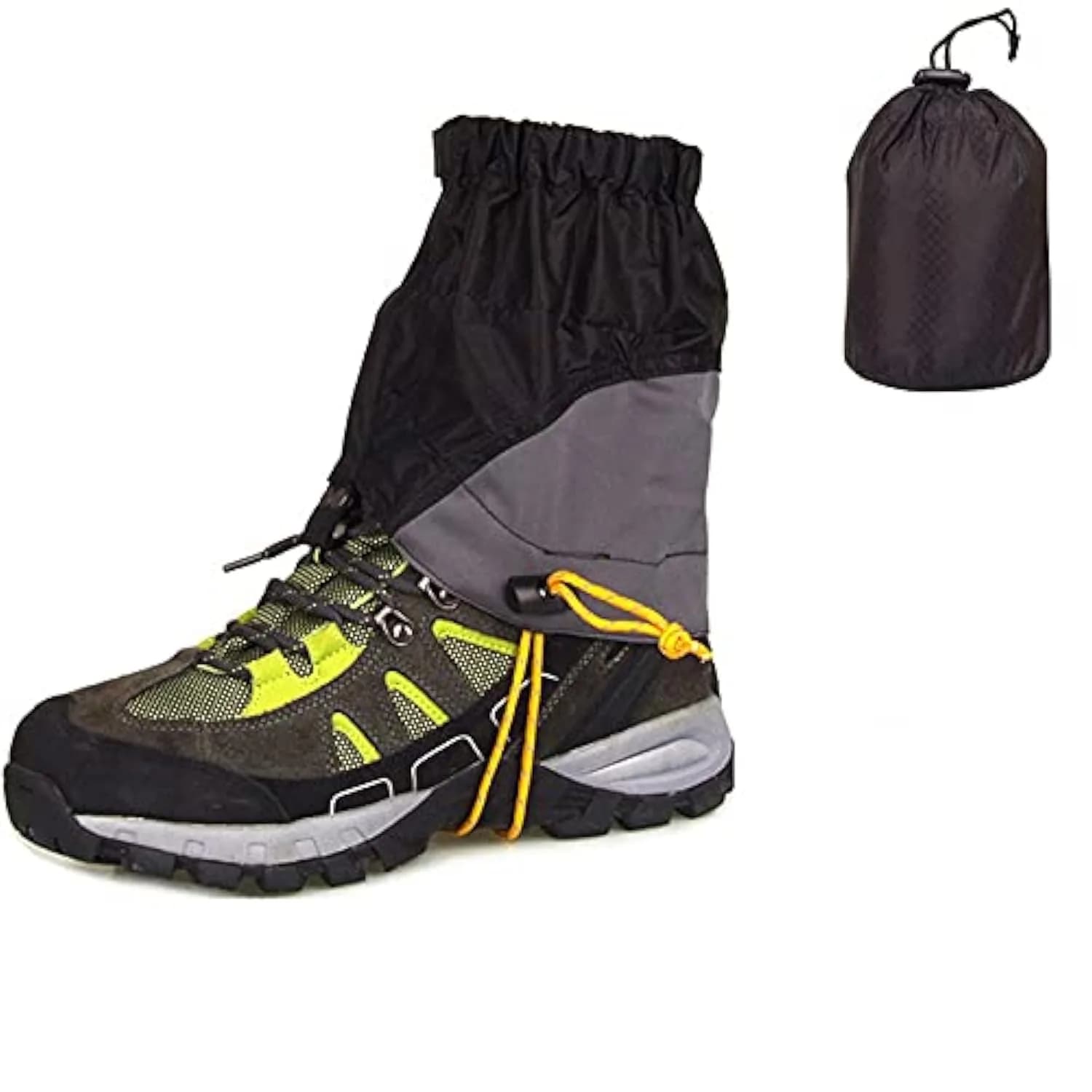 JJZS Waterproof Snow Gaiters Adjustable Gaiter for Hiking & Boots | Lightweight Breathable Nylon — Lower Gaiters for Hiking