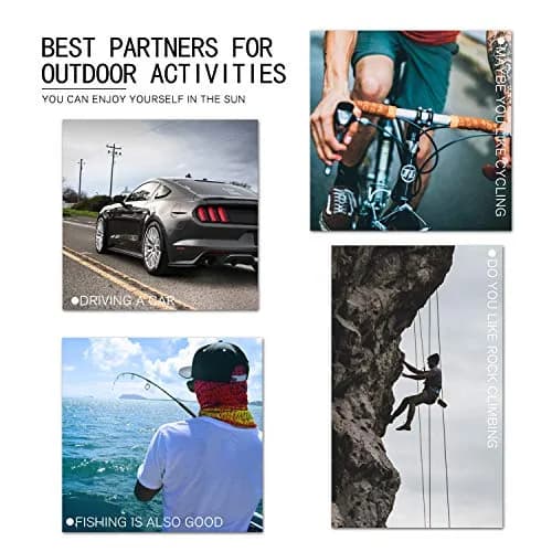 KUGUAOK 2 PACK Polarized Sports Sunglasses for Men Driving Cycling Fishing UV Protection (67mm Lens) thumbnail 6