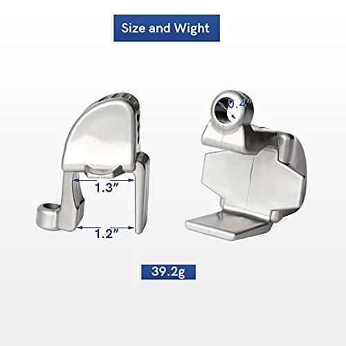 SailVoya Adjustable Pontoon Boat Fender Clips (4 Pack) | Securely Mounts 1-1.25 inch Square Rails thumbnail 2