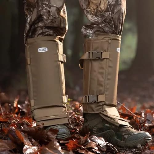 GearOZ Snake Gaiters Chaps Khaki | 1000D Oxford & Polypropylene Anti-Snake Bite Guards for Men & Women thumbnail 8