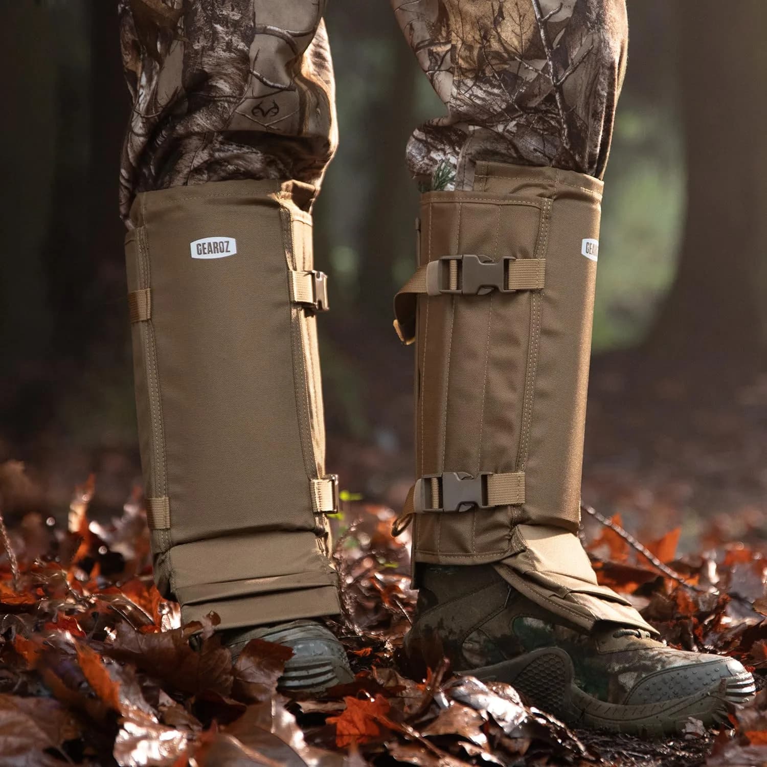 GearOZ Snake Gaiters Chaps Khaki | 1000D Oxford & Polypropylene Anti-Snake Bite Guards for Men & Women - view 8