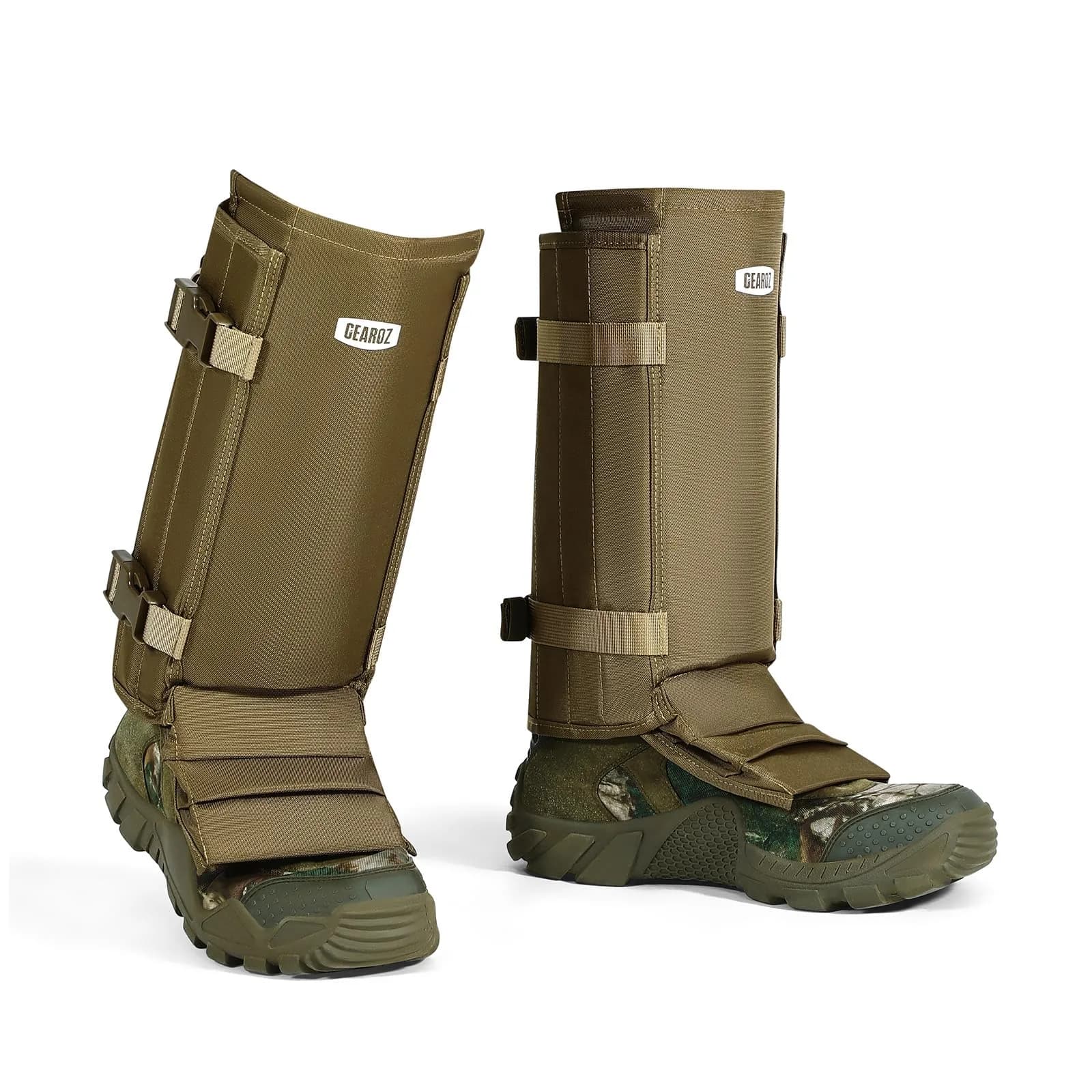 GearOZ Snake Gaiters Chaps Khaki | 1000D Oxford & Polypropylene Anti-Snake Bite Guards for Men & Women - view 9