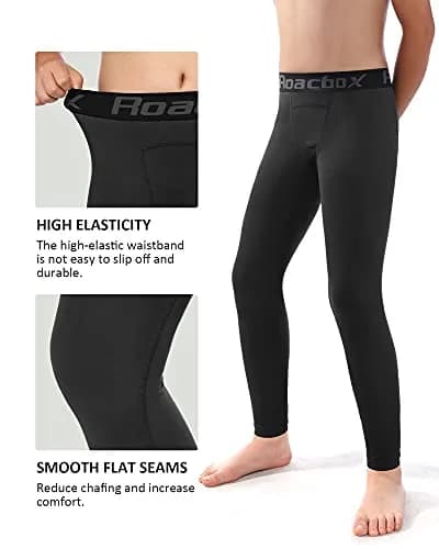 Roadbox Boys Compression Pants | Quick Dry, Support & UPF 50+ Sun Protection thumbnail 6