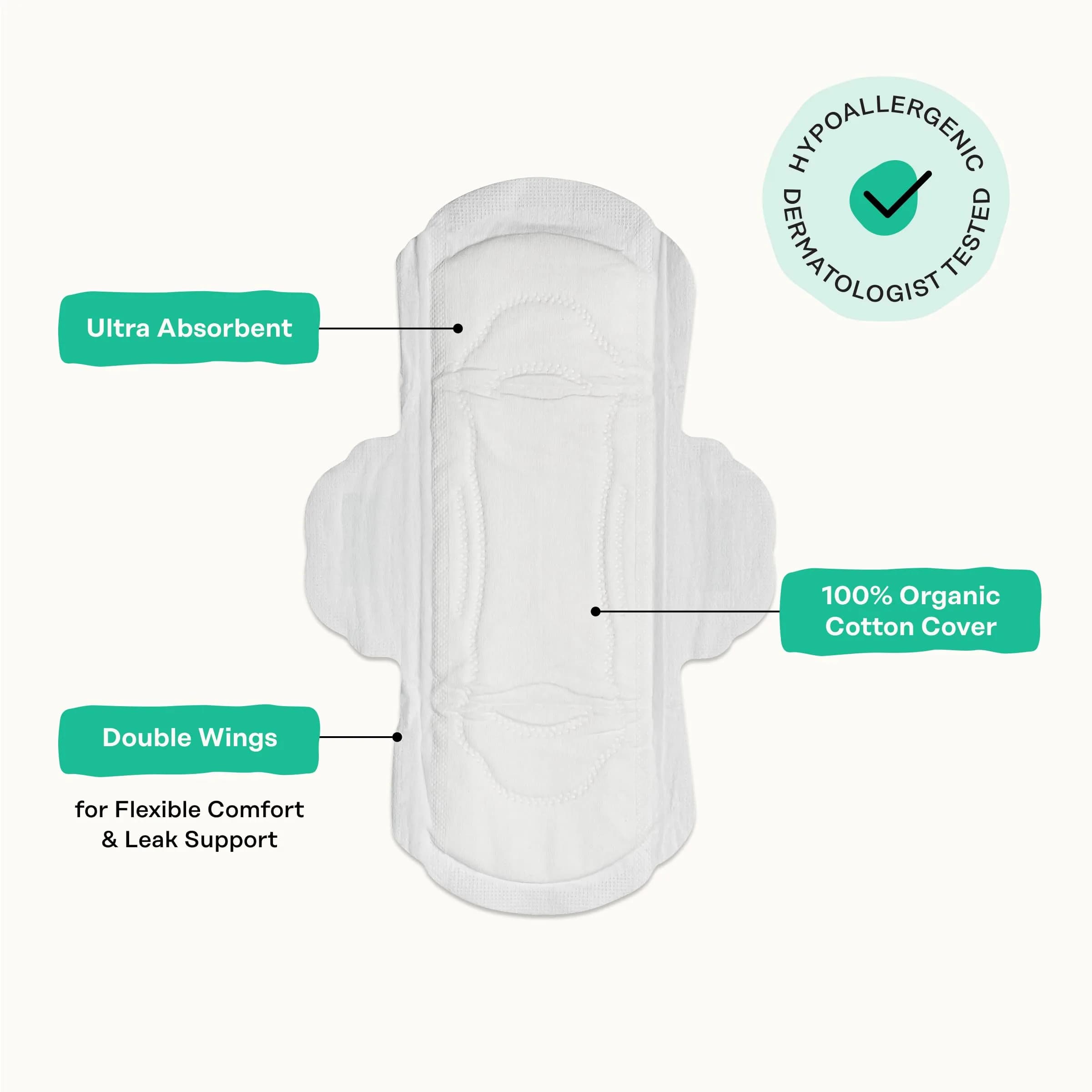 The Honey Pot Company Cooling Herbal Regular Pads 20 Count | Dermatologist Tested for Sensitive Skin - view 5