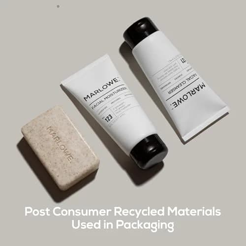 MARLOWE. Men's Skin Care Set, Best Sellers Kit, Soap, Cleanser, Moisturizer | Gentle Daily Grooming thumbnail 6