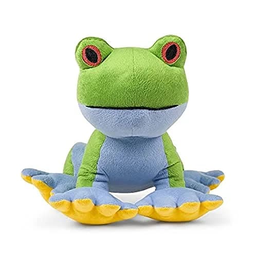Petface Plush Trev Tree Frog Eco Friendly Dog Toy | Made from Recycled Bottles, Built-in Squeaker, Safe for Small & Medium Dogs thumbnail 1