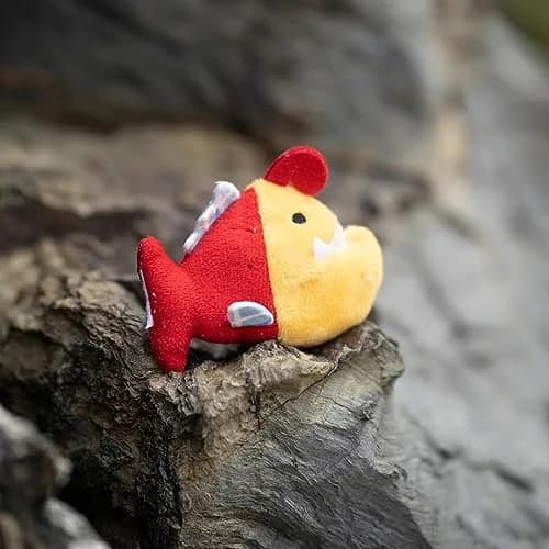 Petface Planet Parker the Piranha Eco Friendly Plush Cat Toy with Catnip | Recycled Materials thumbnail 6