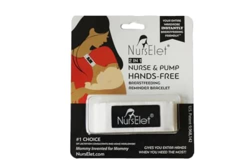 NursElet Nursing Bracelet 2 Units | Hands-Free Shirt Holder for Breastfeeding & Pumping thumbnail 1