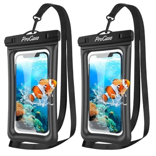 ProCase Waterproof Phone Pouch 2 Pack | IPX8 Floating Dry Bag for 7" Phones thumbnail 1