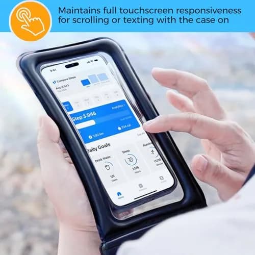 ProCase Waterproof Phone Pouch 2 Pack | IPX8 Floating Dry Bag for 7" Phones thumbnail 4