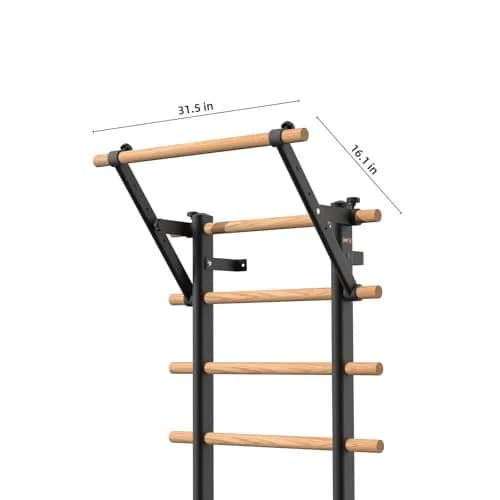 DHT DYNAMIC HEALTH TECH Pull-Up Bar Wall Mounted | Home Office Fitness Accessory thumbnail 5