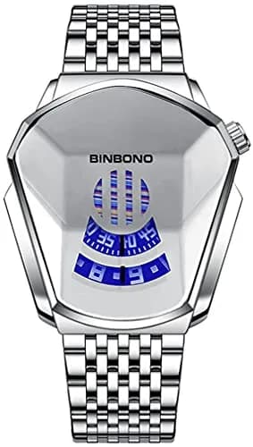 Gosasa Men's Quartz Wristwatch 43.5mm | Waterproof Stainless Steel Geometric Design thumbnail 1