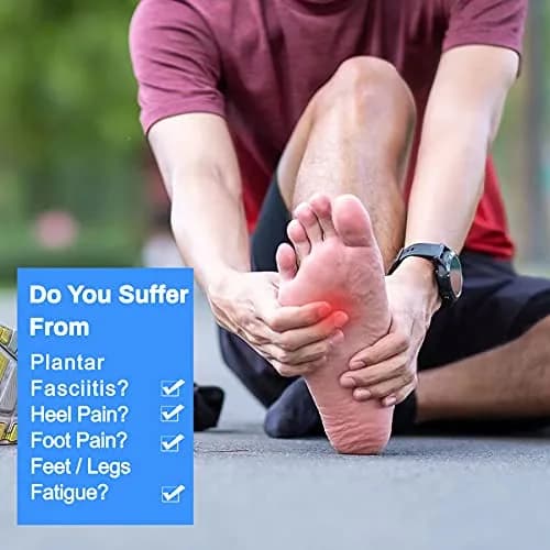 LTOHOE Memory Foam Insoles for Men | Replacement Shoe Inserts for Running & Hiking, 8mm Orange US 8 thumbnail 2