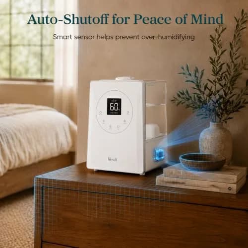 Levoit Smart Hybrid Ultrasonic Humidifier 6L (0.4 Gallons) | Cool & Warm Mist for Large Rooms up to 753 sq ft thumbnail 6