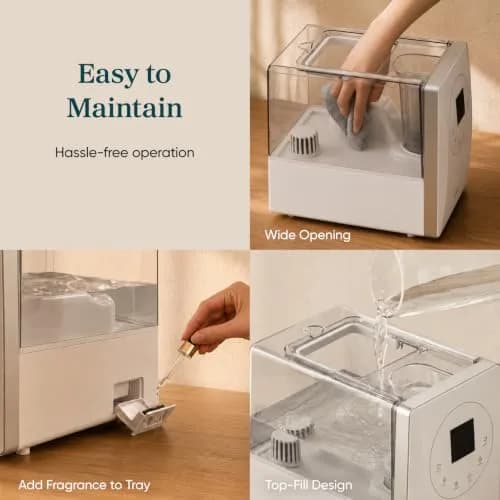 Levoit Smart Hybrid Ultrasonic Humidifier 6L (0.4 Gallons) | Cool & Warm Mist for Large Rooms up to 753 sq ft thumbnail 8