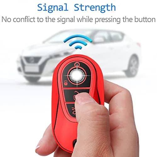 Tukellen for Mercedes Benz Key Fob Cover Red | Soft TPU Case Protector Compatible with 2021-2026 S-Class & More thumbnail 4