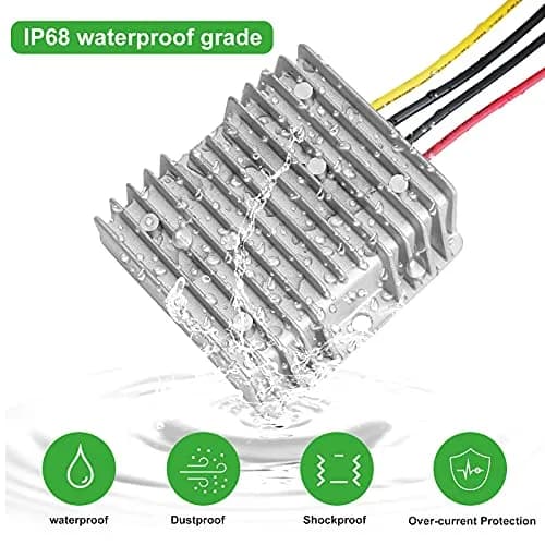 YIPIN HEXHA DC 24V to 12V 30A 360W Waterproof Power Converter | Industrial Grade Buck Regulator thumbnail 4