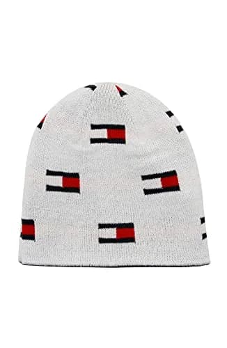 Tommy Hilfiger Boys Beanies, Navy, One Size | Reversible Winter Hat for Kids thumbnail 2