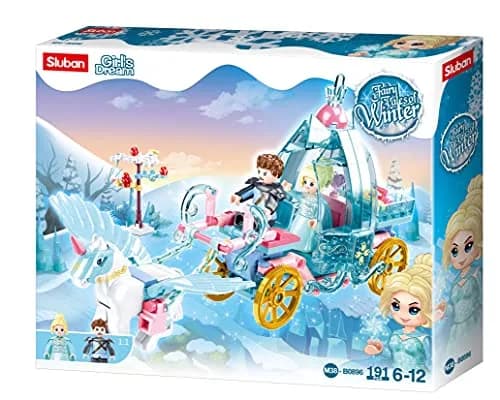 Sluban Fairy Tales of Winter Carriage 191Cs | Fully Compatible Building Set for Kids thumbnail 1