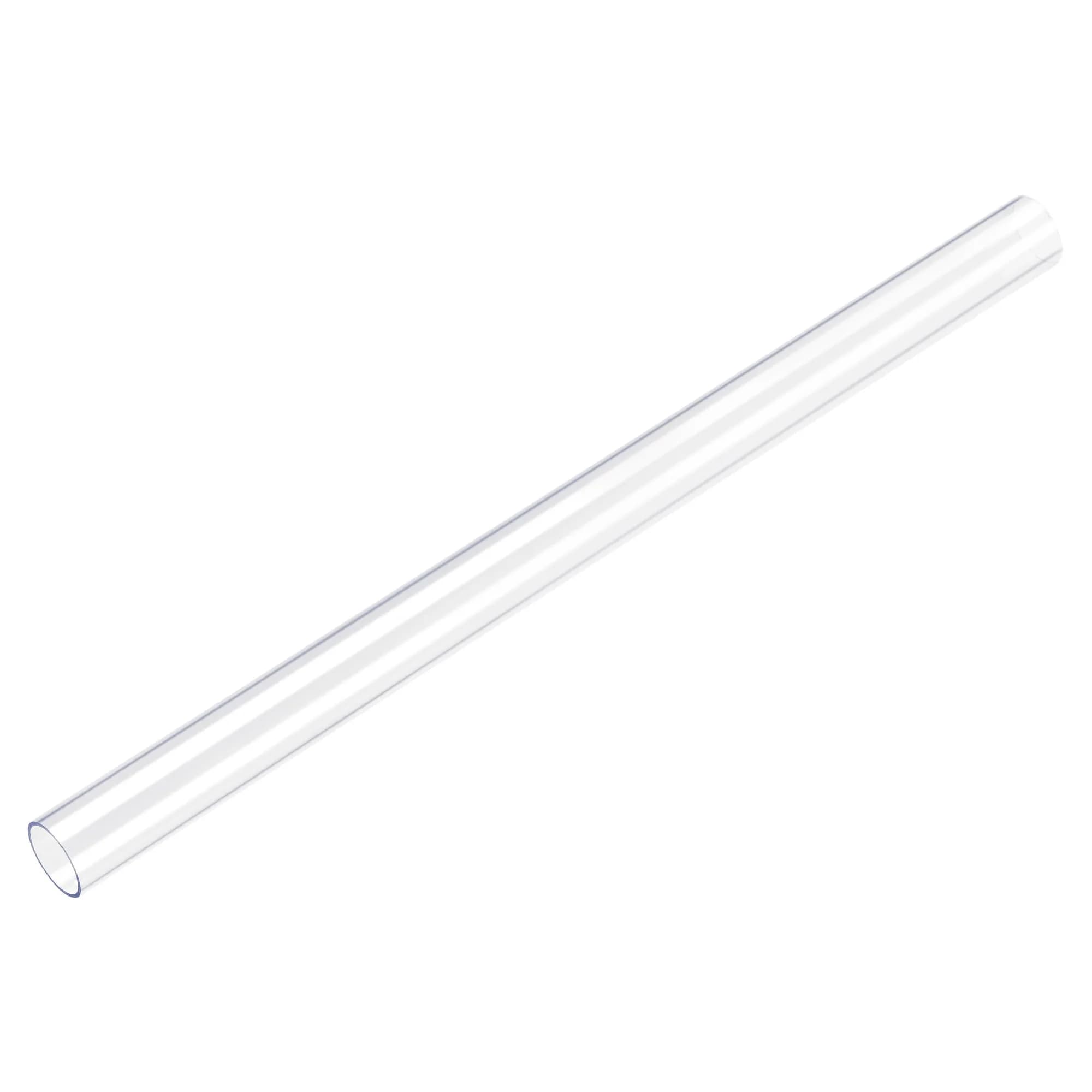 uxcell Clear Polycarbonate Rigid Round Tubing 71mm ID x 75mm OD x 305mm (1Ft) Length | Industrial Raw Material for DIY & Hardware — 20mm x 21mm x 305mm