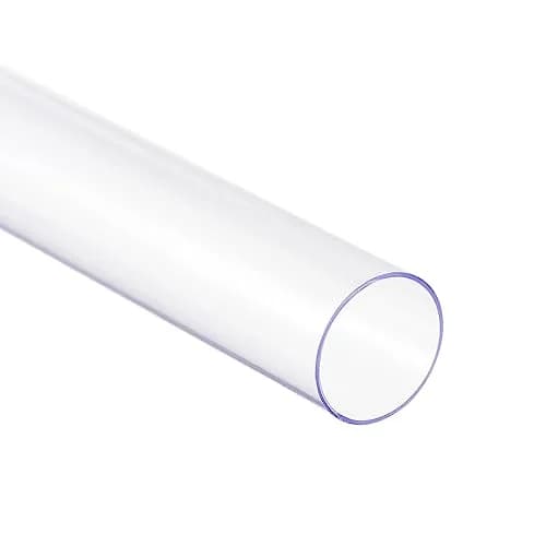 uxcell Rigid Clear Polycarbonate Tubing 20mm ID x 21mm OD x 305mm (1Ft) | High Impact Resistance thumbnail 3