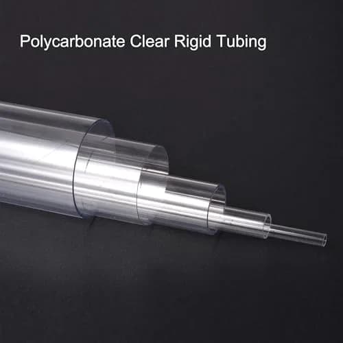 uxcell Rigid Clear Polycarbonate Tubing 11mm ID x 12mm OD x 30.5cm (1Ft) | Durable, High Transparency thumbnail 4