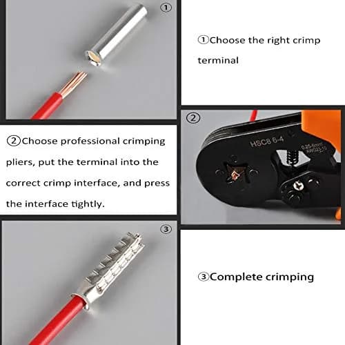 Teansic 600Pcs Tinned Copper Wire Ferrules AWG22-10 | High Conductivity & Safety thumbnail 5
