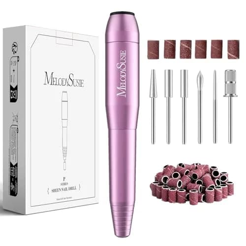 MelodySusie USB Nail Drill PC120I Purple | 20,000 RPM Portable Electric Nail File for Gentle Nail Prep thumbnail 1
