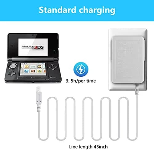 Trenro 3DS Charger Compatible with Nintendo 3DS/ DSi/XL/2DS/ New 3DS | Foldable, Portable, Safe thumbnail 6