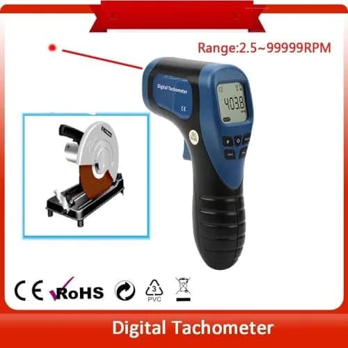 Thsinde Handheld Digital Laser Tachometer Non-Contact RPM Meter 99999RPM | Accurate Speed Measurement thumbnail 3