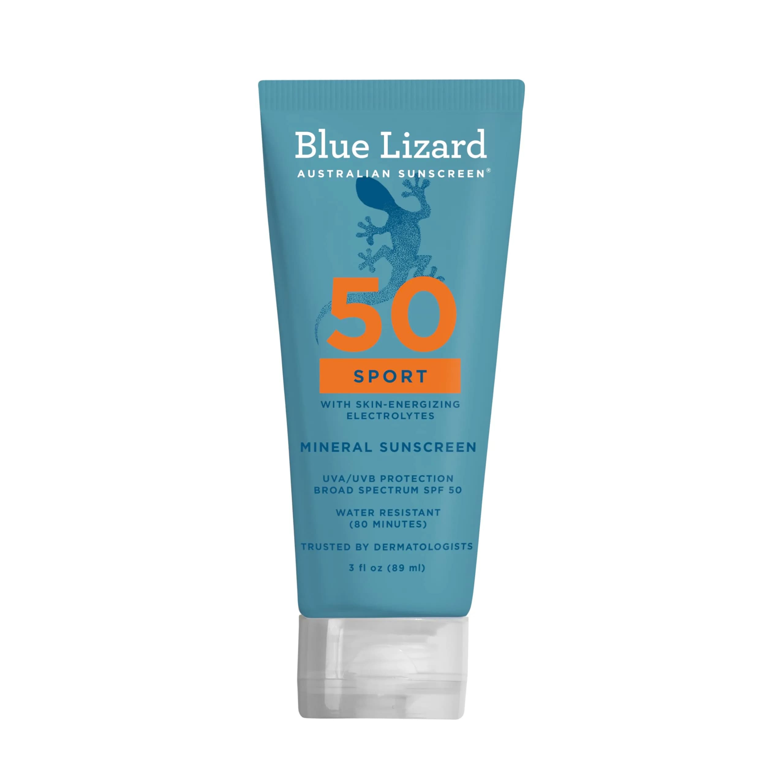 Blue Lizard Sport Mineral SPF 50 Lotion (3.0 fl oz / 88.7 ml) | Athlete-Friendly Sunscreen for India - main product image