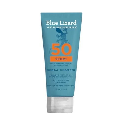 Blue Lizard Sport Mineral SPF 50 Lotion 89ml (3.0 Fl Oz) | Broad Spectrum UVA/UVB Protection thumbnail 1
