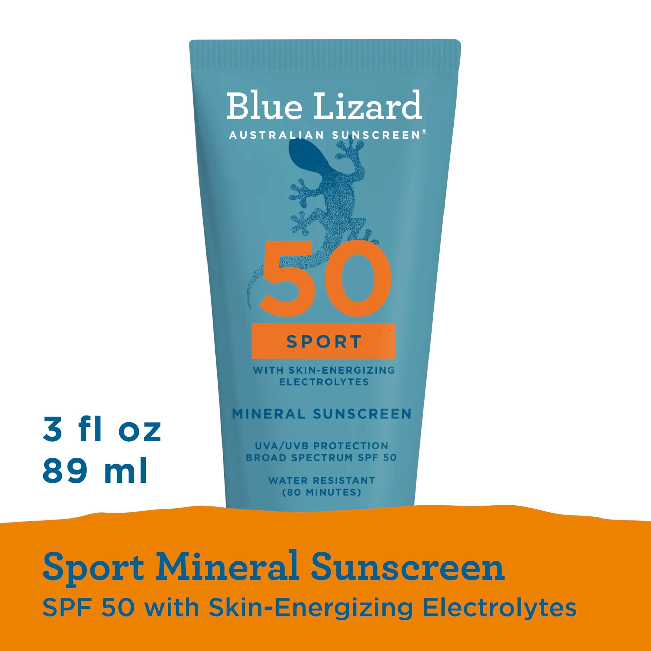 Blue Lizard Sport Mineral SPF 50 Lotion 89ml (3.0 Fl Oz) | Broad Spectrum UVA/UVB Protection - view 8