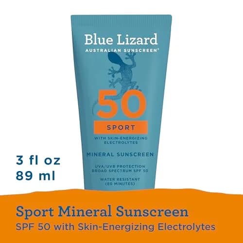 Blue Lizard Sport Mineral SPF 50 Lotion 89ml (3.0 Fl Oz) | Broad Spectrum UVA/UVB Protection thumbnail 8