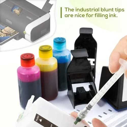 Honoson 150 Pcs Blunt Tip Needles 1/2 Inch Luer Lock, Olive Green | Industrial Dispensing for Crafts & Electronics thumbnail 4