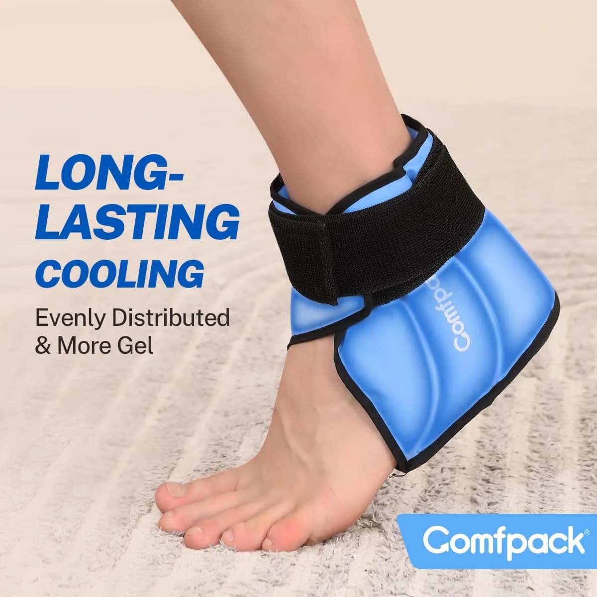 Comfpack Heel Ice Pack Wrap for Plantar Fasciitis Relief, Ankle Ice Pack Wrap for Swelling, 1 Count (Pack of 1) | Targeted Relief for Foot & Ankle Pain - view 4