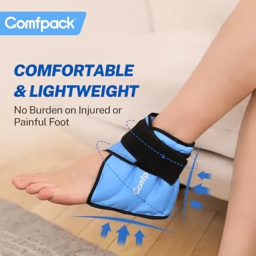Comfpack Heel Ice Pack Wrap for Plantar Fasciitis Relief, Ankle Ice Pack Wrap for Swelling, 1 Count (Pack of 1) | Targeted Relief for Foot & Ankle Pain thumbnail 6