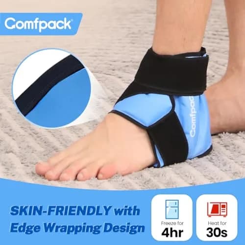 Comfpack Heel Ice Pack Wrap for Plantar Fasciitis Relief, Ankle Ice Pack Wrap for Swelling, 1 Count (Pack of 1) | Targeted Relief for Foot & Ankle Pain thumbnail 7