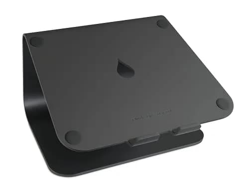 Rain Design mStand Laptop Stand (Black, mStand) | Elevates Laptop Screen 5.9 Inches for Better Posture thumbnail 1