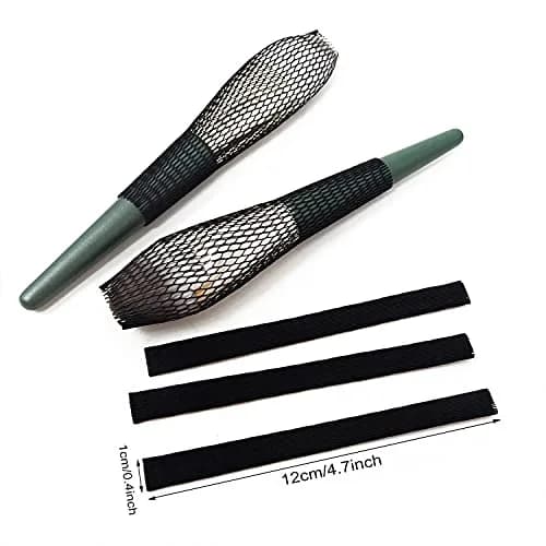 Honbay 100PCS Makeup Brush Protector Mesh Covers (12cm x 1cm) | Expandable & Reusable for Brushes, Tassels, Buds thumbnail 3