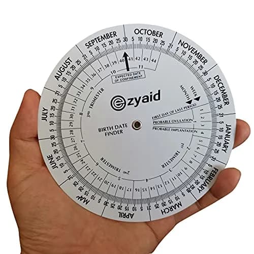 Ezyaid Pregnancy Wheel, OB-GYN Due Date Calculator, Gestational EDC Wheel for Midwives and Health Workers | Accurate, Easy-to-Use Pregnancy Tool thumbnail 1