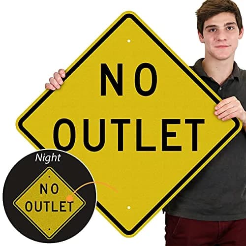 SmartSign 24 x 24 inch MUTCD-Compliant Metal Sign, Aluminum, Black and Yellow | MUTCD & DOT Approved thumbnail 2
