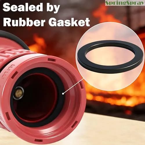 SpringSpray 1 Inch Fire Hose Nozzle Thermoplastic NH/NST 1" Fire Nozzles | Adjustable, Lightweight & Durable thumbnail 6