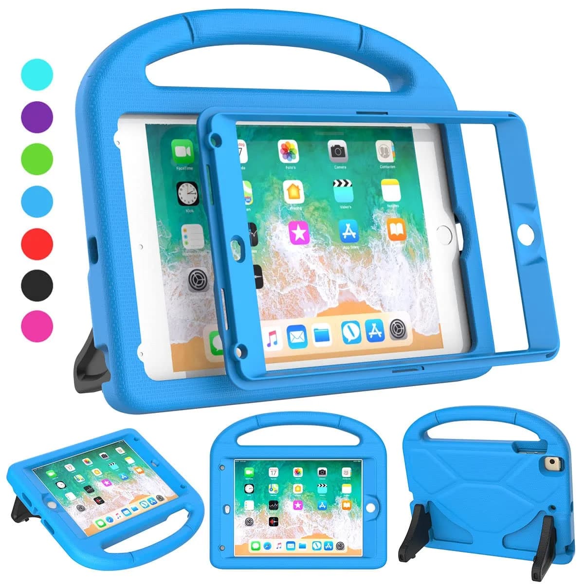 Suplik Kids Case for iPad Mini 5th Generation, iPad Mini 4/5 (7.9-inch) | Shockproof & Kid-Friendly — Blue