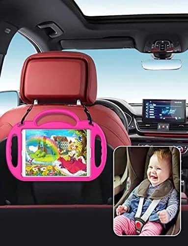 Suplik Kids Case for iPad 5th/6th Gen & iPad Air 1/2 & iPad Pro 9.7, Pink | Shockproof, Adjustable Strap & Kickstand thumbnail 7