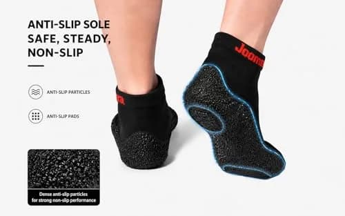 Joomra Men's Barefoot Sock Shoes for Women Minimalist Footwear W9/M8 Black | Ultra-Light, Flexible & Water-Friendly thumbnail 6