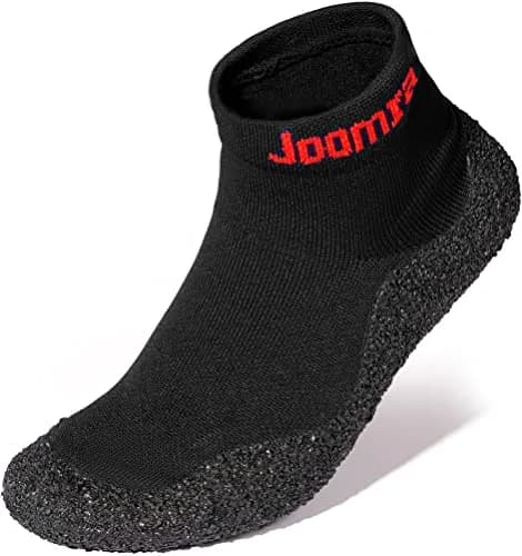 Joomra Womens Barefoot Sock Shoes Minimal Water Footwear Black | Ultra-Light, Foldable, Non-Slip for Yoga & Beach thumbnail 1