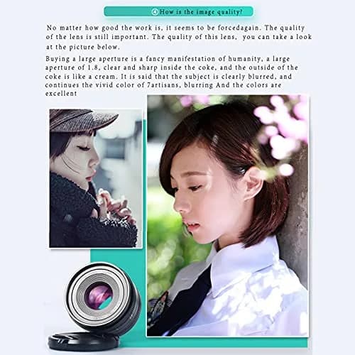 Archuu 50mm F1.8 FX Mount Lens | Large Aperture, All Metal, Compact for Fuji XT4/XS10/XT3/XT30 thumbnail 7