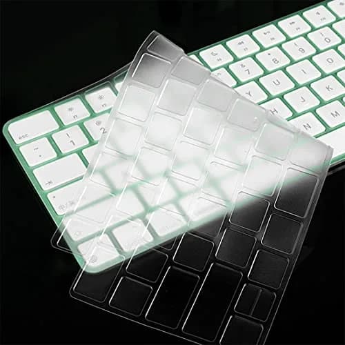 CASEDAO Transparent TPU Keyboard Cover Skin for 2024 2023 2021 iMac 24-inch Magic Keyboard US Layout (1-Pack) thumbnail 3